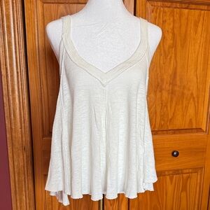 We The Free Cream V-Neck Tank Top